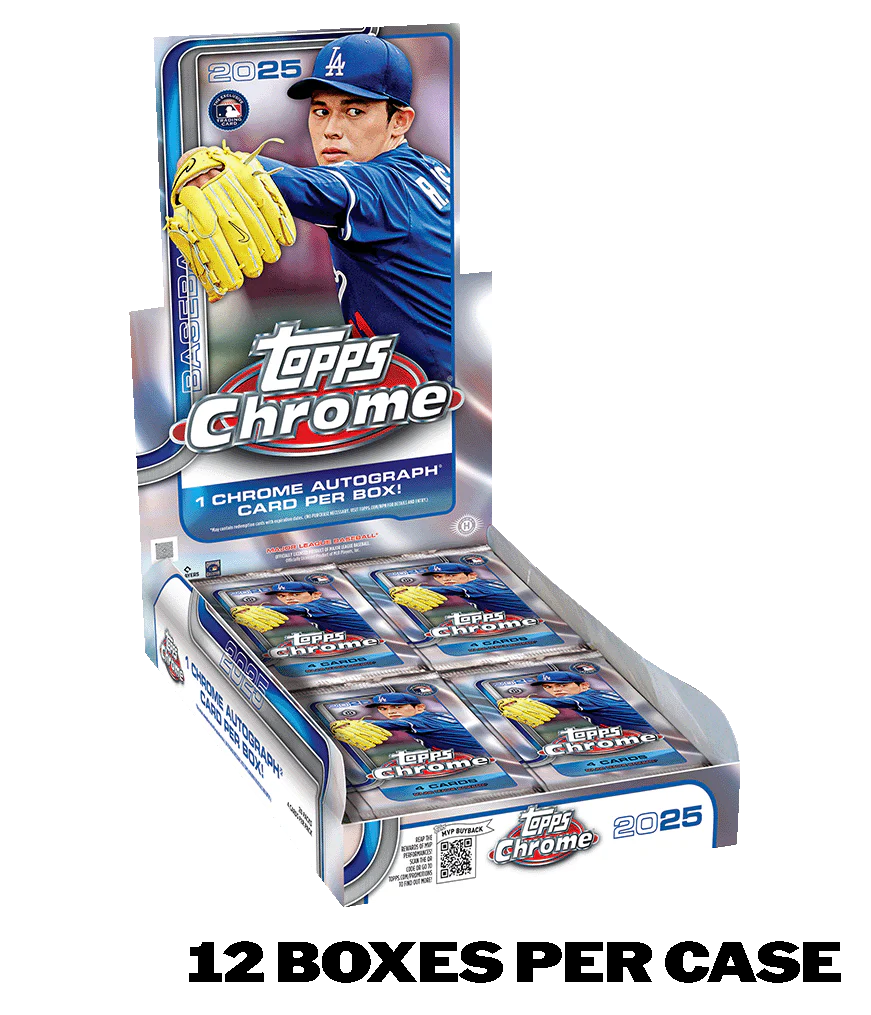 MLB Topps Chrome 2025 Hobby Box Rip and Ship (pre sell)