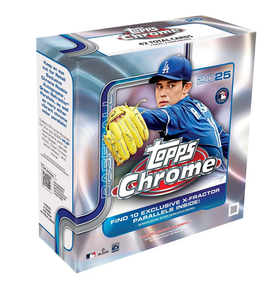MLB Topps Chrome 2025 Mega Box Rip and Ship (presell)